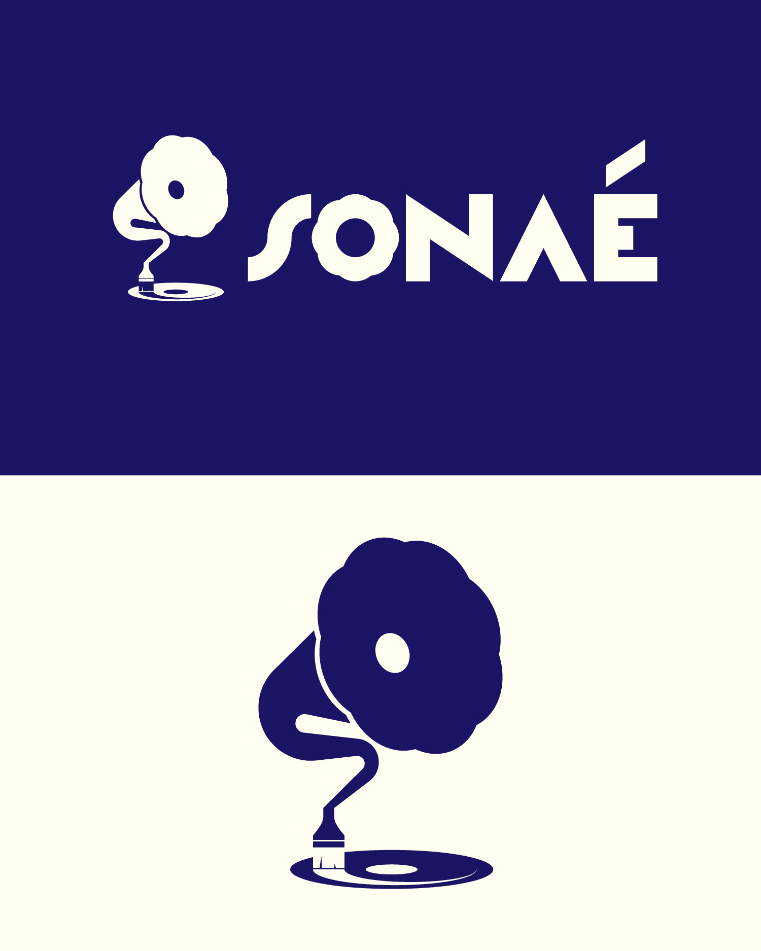 Sonaé creative design designer graphic design logo logotype music typo