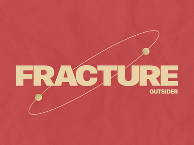 FRACTURE album cover design flat design graphic design key visual minimalist music typography