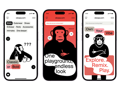 Oloopa — Fashion Playground cleandesign community digital fashion future gamification innovation minimalui mixmatch mobileapp modernui personalization play productdesign selfexpression style ui userexperience ux uxdesign