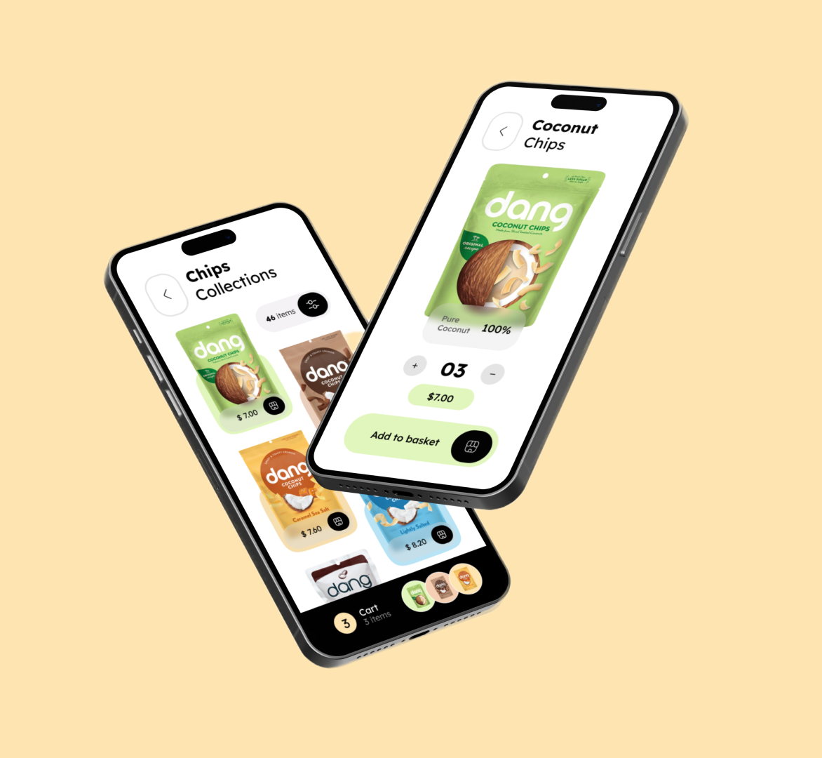 Chips App 3d animation app branding design graphic design illustration logo motion graphics ui vector