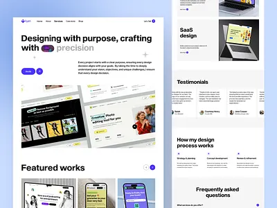 Service Page - Designer Portfolio Website🎨 designer portfolio service page service page design ui design ui ux design ui ux design agency ux design ux ux designer web design website design website design agency