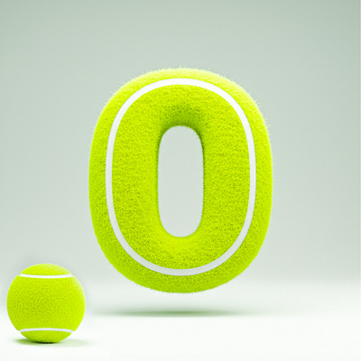 O – Neon Tennis Ball Texture Study