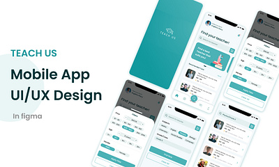 Tech Us - Mobile App UI Design app design education app mobile app mobile app design study app design tech app technology mobile app ui ux