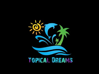 Topical Dreams T shirt design design graphic design logo t shirt t shirt design