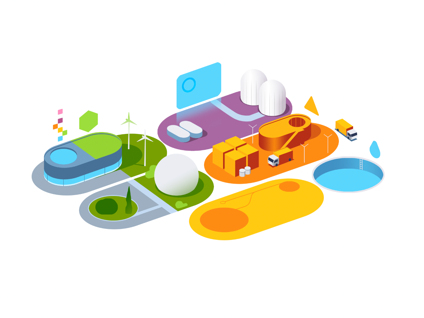 Simpl smart city brandillustration branding city design futur illustration tech ui ux