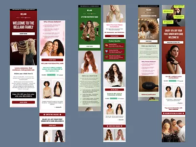 Welcome Flow — 3 Email Sequence (Professional + Figma-Friendly canva email design email marketing email template design klaviyo klaviyo flows mailchimp