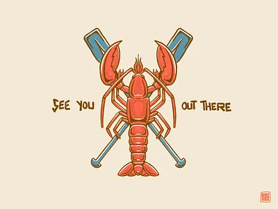 See You Out There Series beach apparel hand drawn hand drawn illustration hand drawn surf hand drawn surf art hand drawn surfboard lobster oars surf surf apparel surf art surfboard surfboard apparel surfboard art surfer surfer art surfing surfing apparel surfing art