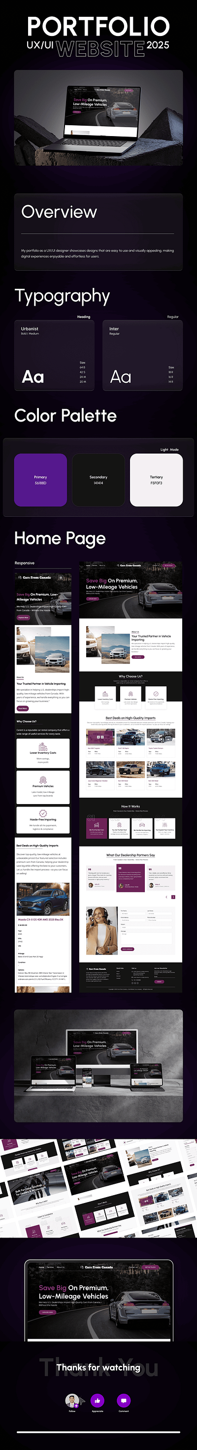 Cars for Canada – Automotive Import Website UI auto website automotive canada cars car import car website clean ui dealership website import service minimal design redesign responsive web ui design ux design vehicle import web design