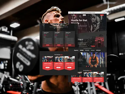 GYMPAWS website landing page UI design branding graphic design ui ux website