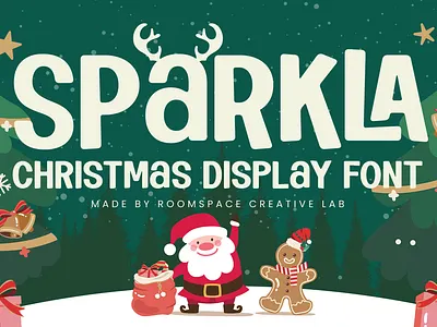 Sparkla – Christmas Holiday Display Font bold branding christmas design display graphic design happy new year illustration joyful logo luxury magazine merry christmas modern thanksgiving typography ui