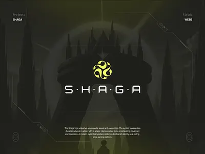 Tech Logo & Brand Identity – Shaga 3d gaming logo brand identity branding agency branding package guide clever logo design identity system logo animation logo gaming logo ideas logo inspiration modern tech logo phenomenon studio tech branding tech logo tech startup logo ux logo visual identity web3 branding web3 design web3 social media