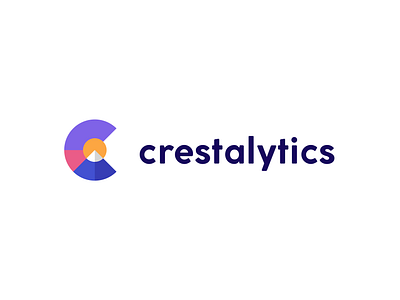 Crestalytics - Modern Logo Design (by Elian Lötang) analytics clean logo creative creative logo crest logo elian lotang minimal logo modern logo mountain logo
