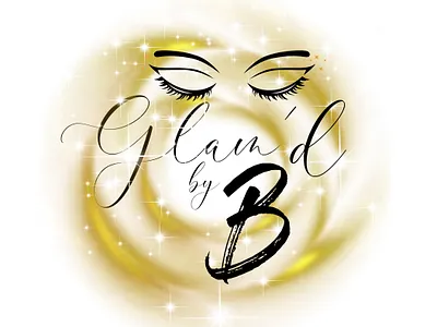Glam'd by B Logo branding graphic design logo