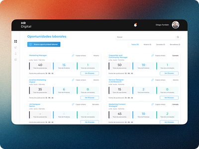 Internal Platform HRD by Diego appdesign creativedesign designsystem figma hiring interactiondesign interface mobileapp productdesign prototype uidesign uiinspiration usability userexperience userinterface uxdesign uxui visualdesign webdesign wireframe