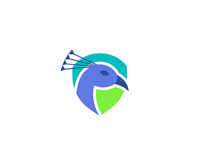 Peacock Shield Logo app branding design graphic design illustration logo minimalist modern ui vector