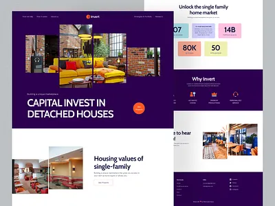 Real Estate Agency Website Design agency apartment branding clean color design home illustration interface landing page logo properties property realestate residence trend trending ui web design website