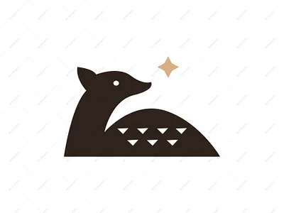 Deer Star Logo animal beauty brand branding brandlogo deer deer star design forest graphic design jewelry logo logodesign logoforsale logoground scalebranding star vector wildanimal zoo
