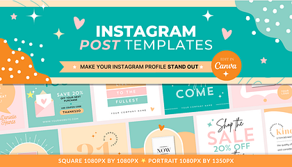 Pastel Glow Instagram Posts (Canva)