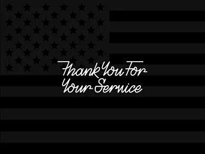 Veteran's Day american branding design graphic design illustration lettering logo patriotic type script thank you type type design typography vector vintage vintage type