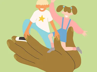 kids character flat illustration kids vector vector art vector illustration
