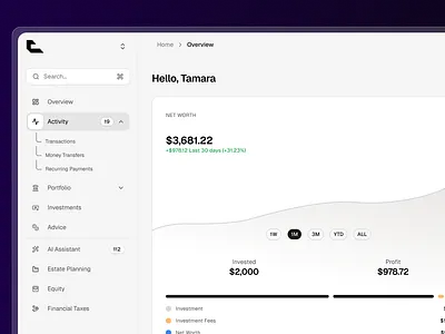 Dashboard Layout admin app dashboard ui ux