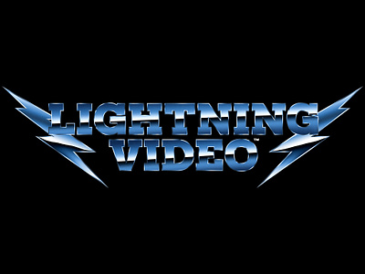 Lightning Video logo chromed up 3d animation app art branding chrome design grap graphic design icon illustration logo minimal motion graphics typography ui ux vector vintage