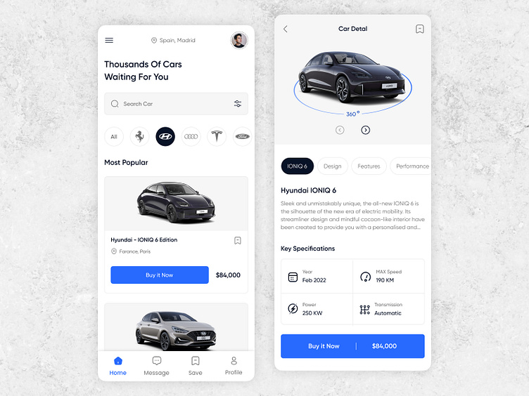 Car Marketplace App by Younes Rahaei on Dribbble