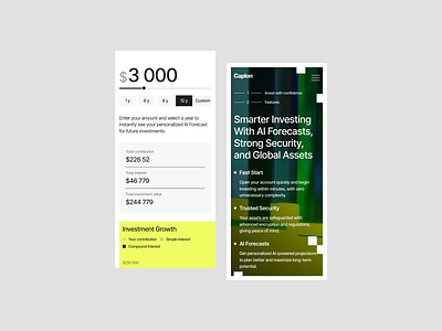 Caplon responsive screens app app design application design fintech fintech app interface ios ios app ios design mobile mobile app mobile screens responsive screens ui ui design ux design webdesign