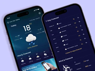 Weatheo | Clean & Modern Weather Forecast App UI app design app screen appscreen behance clean ui cleanui designdaily figma design graphic design inspiration minimal design minimalui modern ui ui ui ux design uidaily uidesign uxdesign weather app weatherapp