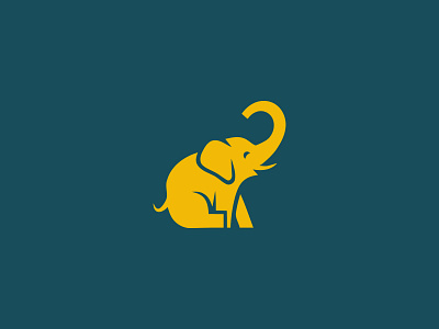 Elephant Logo animal animal logo branding branding design cute animal cute logo design elephant elephant logo elephant logo design graphic design illustration logo logo design ui ux vector