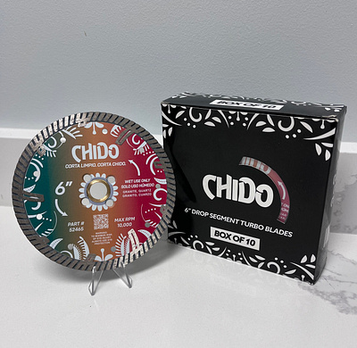Chido Turbo Blade Design graphic design package design