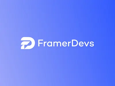 FramerDevs - Modern & Minimal Logo Design brand identity branding clean logo creative logo design inspiration developer logo dribbble design framerdevs geometric logo logo logo design logo mark minimal logo modern logo software logo tech logo