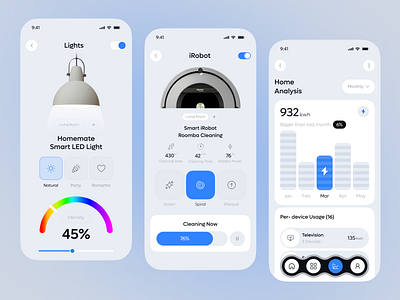 Smart Home Mobile App – Control Your World, Effortlessly appdesign cleanui controller app dashboardui device control dribbble home control app homeautomation mobile mobile app mobileappdesign moderndesign smart home smart house smart lamp smart tv smartdevicecontrol smarthomeapp smartliving uiux