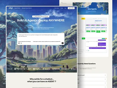 AI Agent Landing Page ai ai agent website ai agents ai agents landing page ai saas ai startup ai website automation design landing landing page learning paltforms saas saas website tech ui ux web web design website