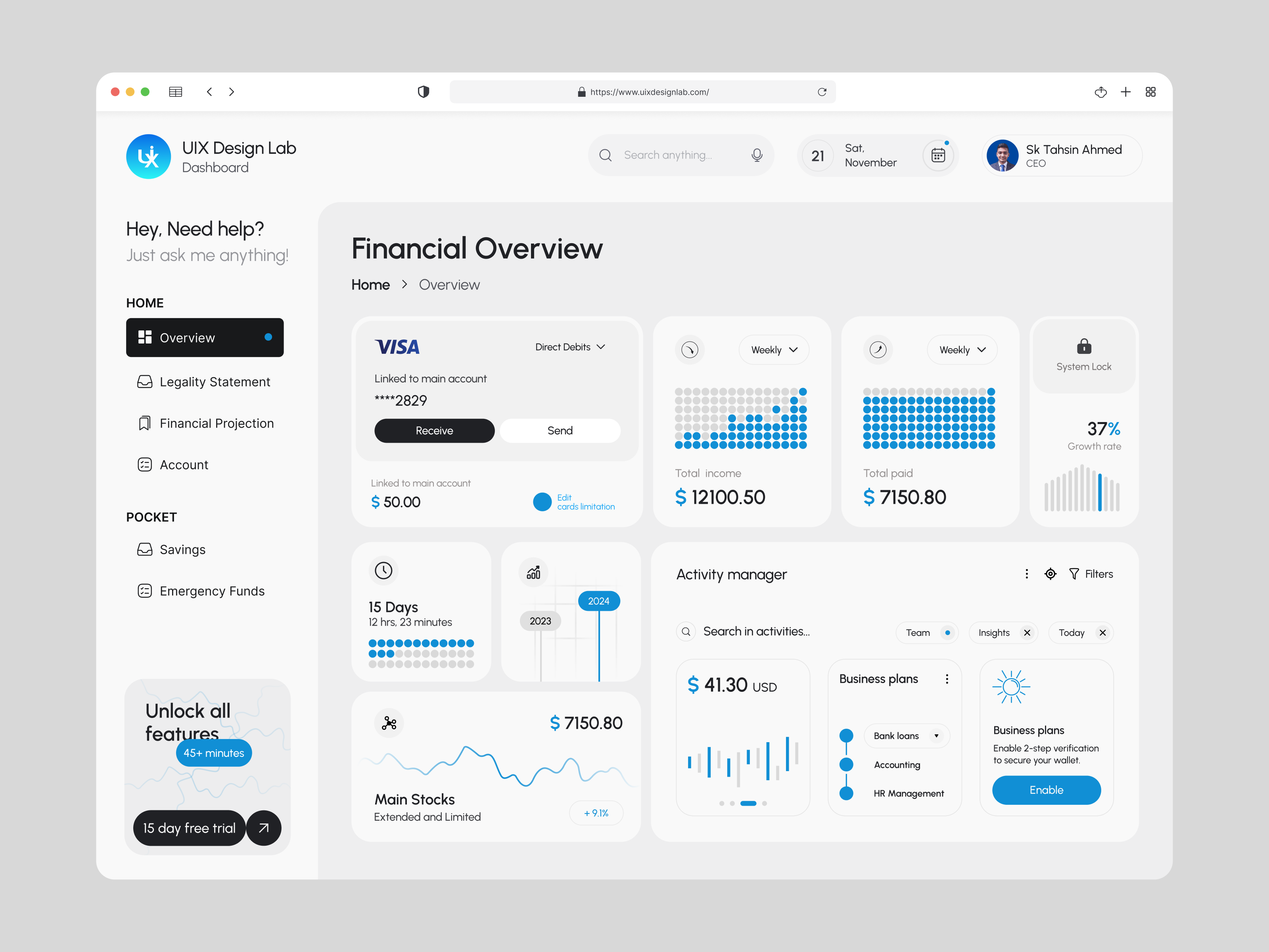 Agency Dashboard Design best dashboard design dashboard dashboard ui design agency dashboard income dashboard saas dashboard saas design uixdesignlab web analytics dashboard