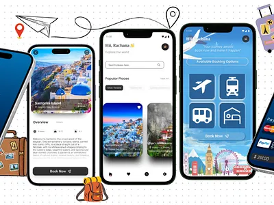 Dream Destination Travel App | Figma UI Design dailyui dribbble figmadesign minimaldesign mobiledesign productdesign travelapp uidesign uxdesign