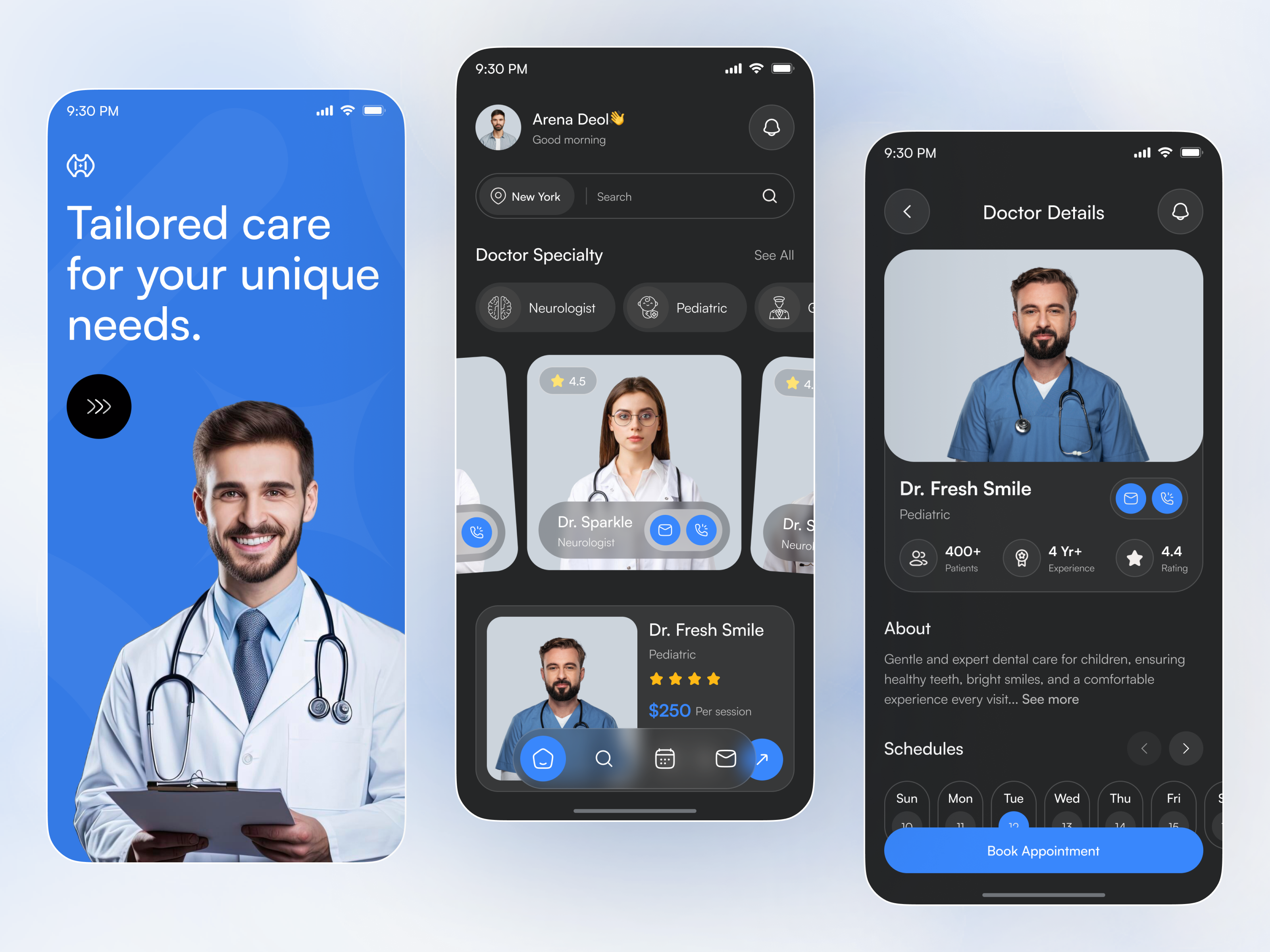 Example of Health Mobile App Design And Development
