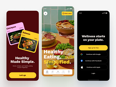 Food app design app app deisgn app ui app ux branding food app food app deisgn foodie healthy food healthy food app healthy life inspiration modern app ui ui design uidesign uiux user friendly app