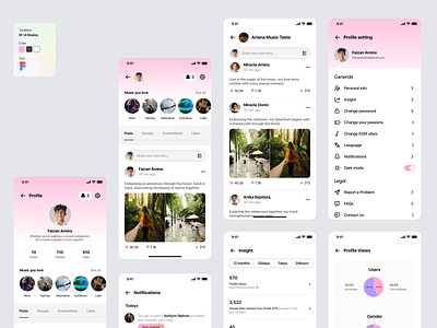Profile & User Account account accountsetting accountsettings appflow cleanui figmadesign iosappdesign mobiledesign productui profile profileui uiexploration uiux userprofile userprofileapp