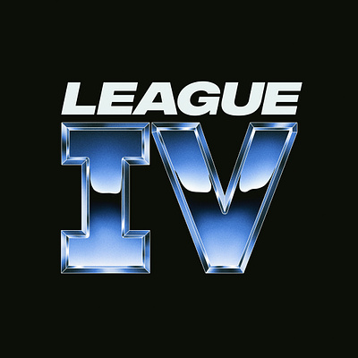 League IV logo 3d animation app art branding chrome design grap graphic design icon illustration logo minimal motion graphics typography ui ux vector vintage web