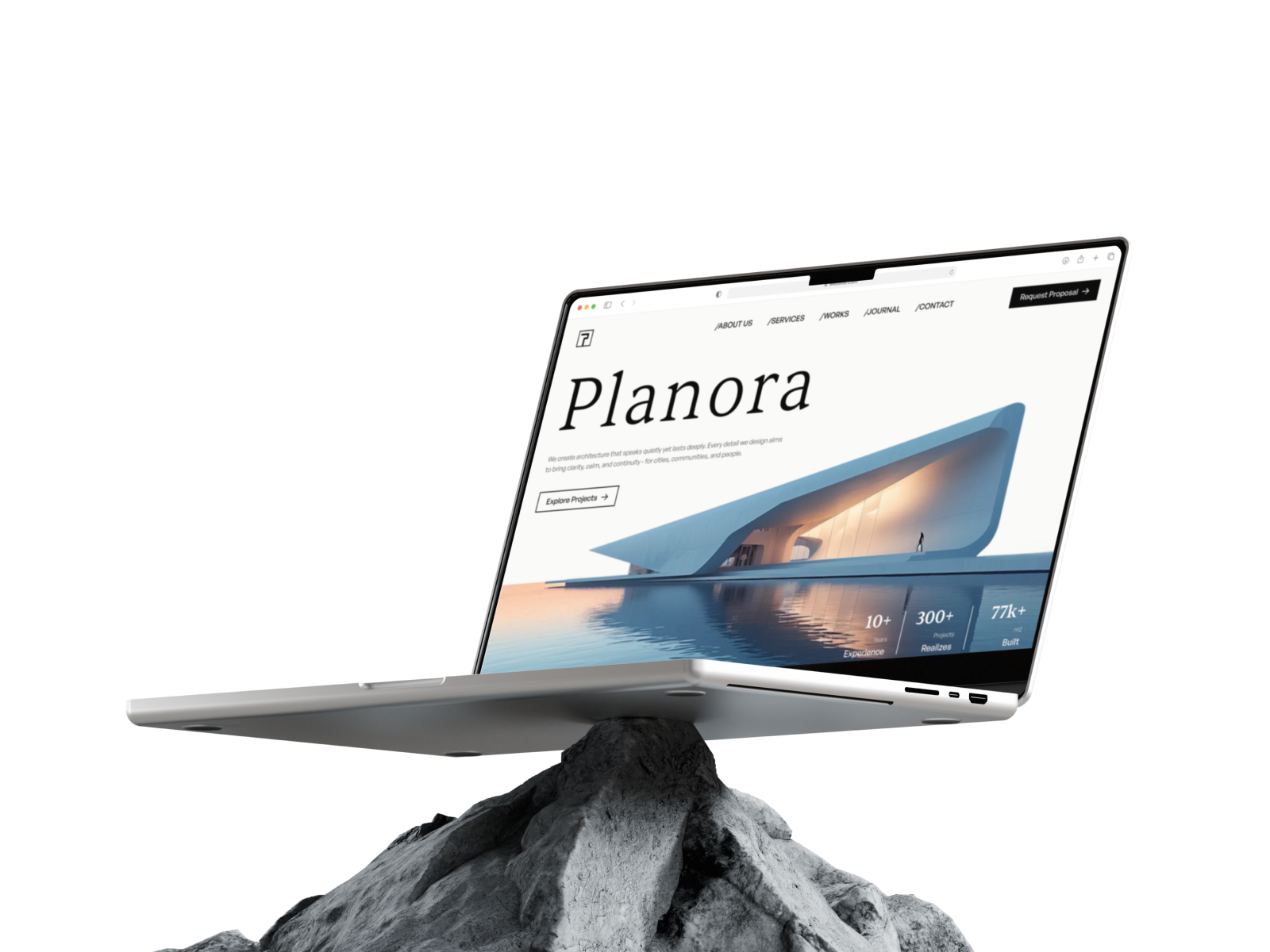 Example of Landing Page UI