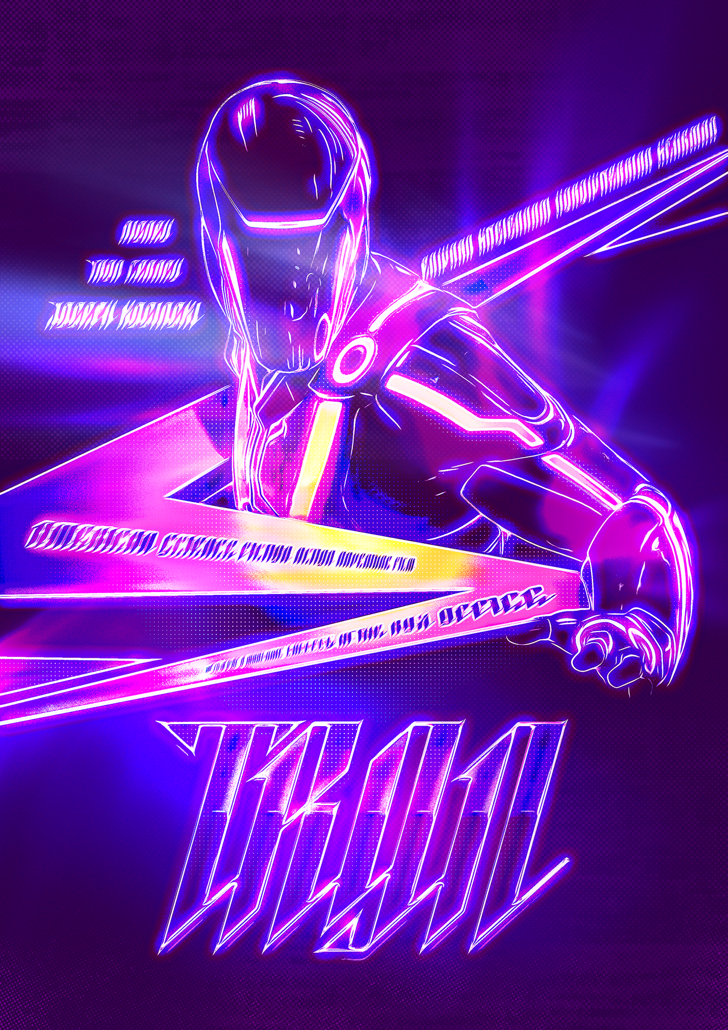 "TRON" movie poster concept design graphic design poster poster concept tron tron poster
