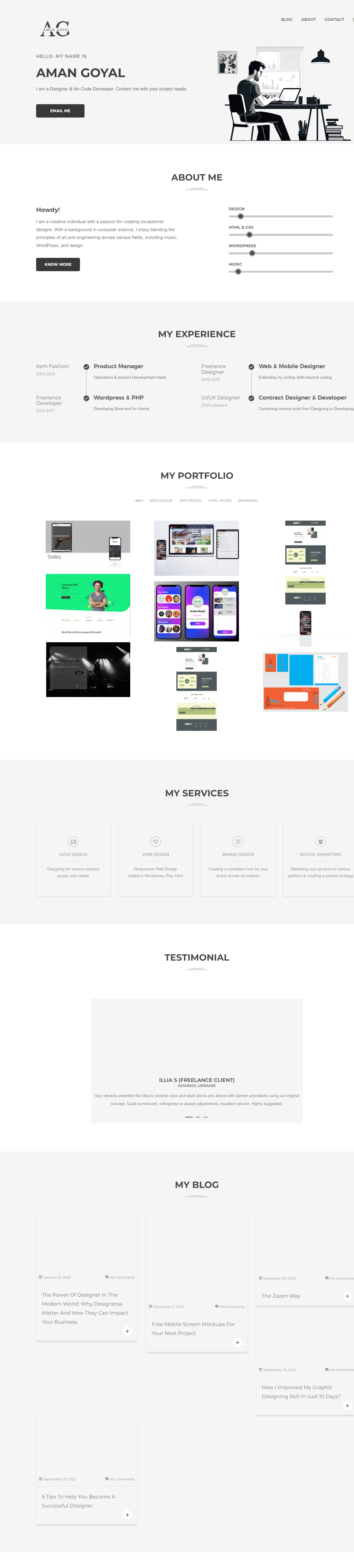 My Portfolio Website banner branding graphic design mockup portfolio design portfolio website ui ux web design