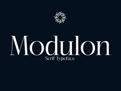 Modulon font free modulon serif typeface