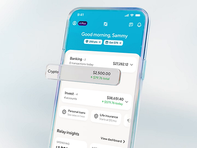 💎 The Future of Crypto, Crystal Clear. 3d animation branding cinema4d design graphic design illustration logo motion graphics ui