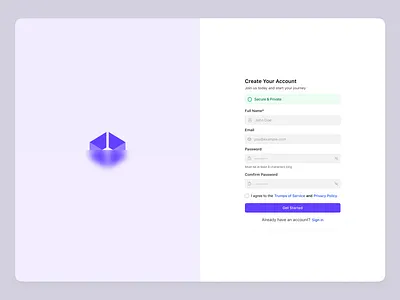 Improved Sign-Up Modal for Better User Engagement app login logout rakib.design rakibuix signin signup ui uiux ux webdesign