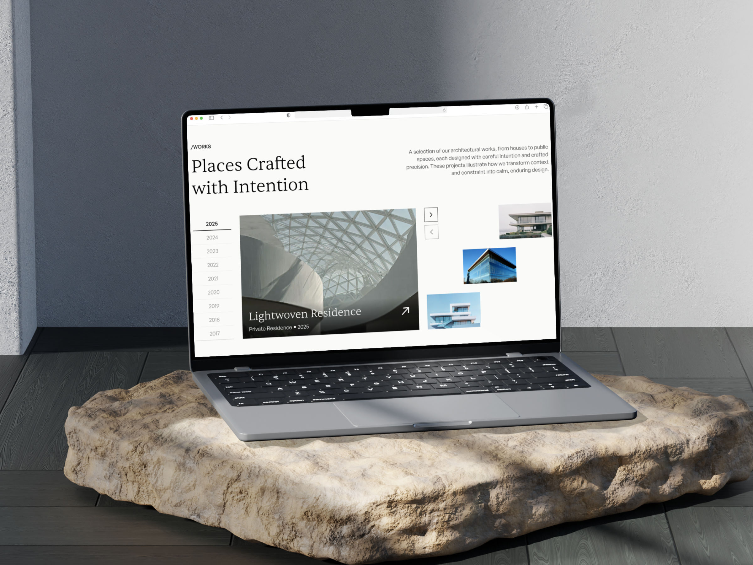 Example of Architectural / Real Estate Website