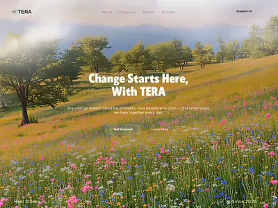 Tera Website 3d branding designer figma kasisolusi logo ngo ui