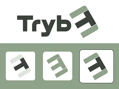 Logo for "Tryb3" 3 logo graphic design green logo icon latter mark logo logo logo design logo designer modren logo simple logo sleek logo t and 3 logo t logo tribe tribe 3 tryb3 unique logo word mark logo