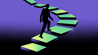 Growth & Progress: Ascending the Path 2 art commission career growth corporate art edtech illustration motivation personal development progress success vector illustration web